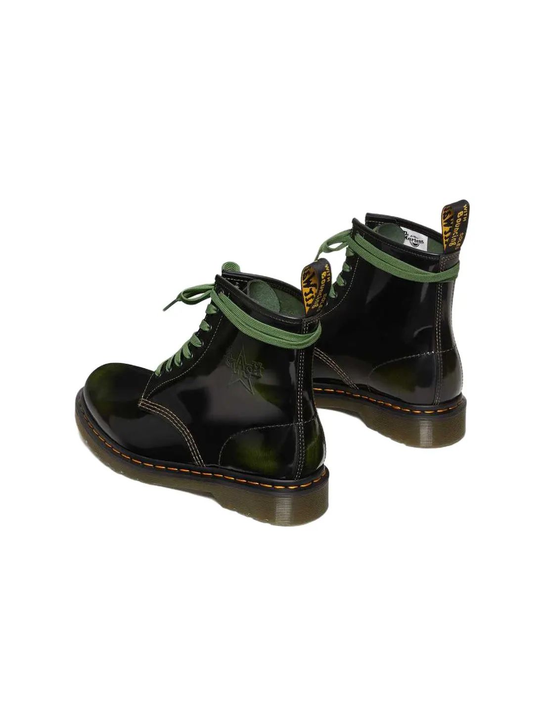 Ботинки Dr. Martens 1460 x The Clash, кожаные — изображение 5 из 5, зеленый