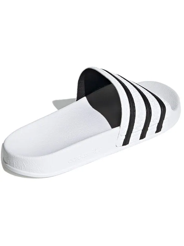 Тапочки adilette slide 'white black' Adidas — изображение 4 из 4, белый/черный
