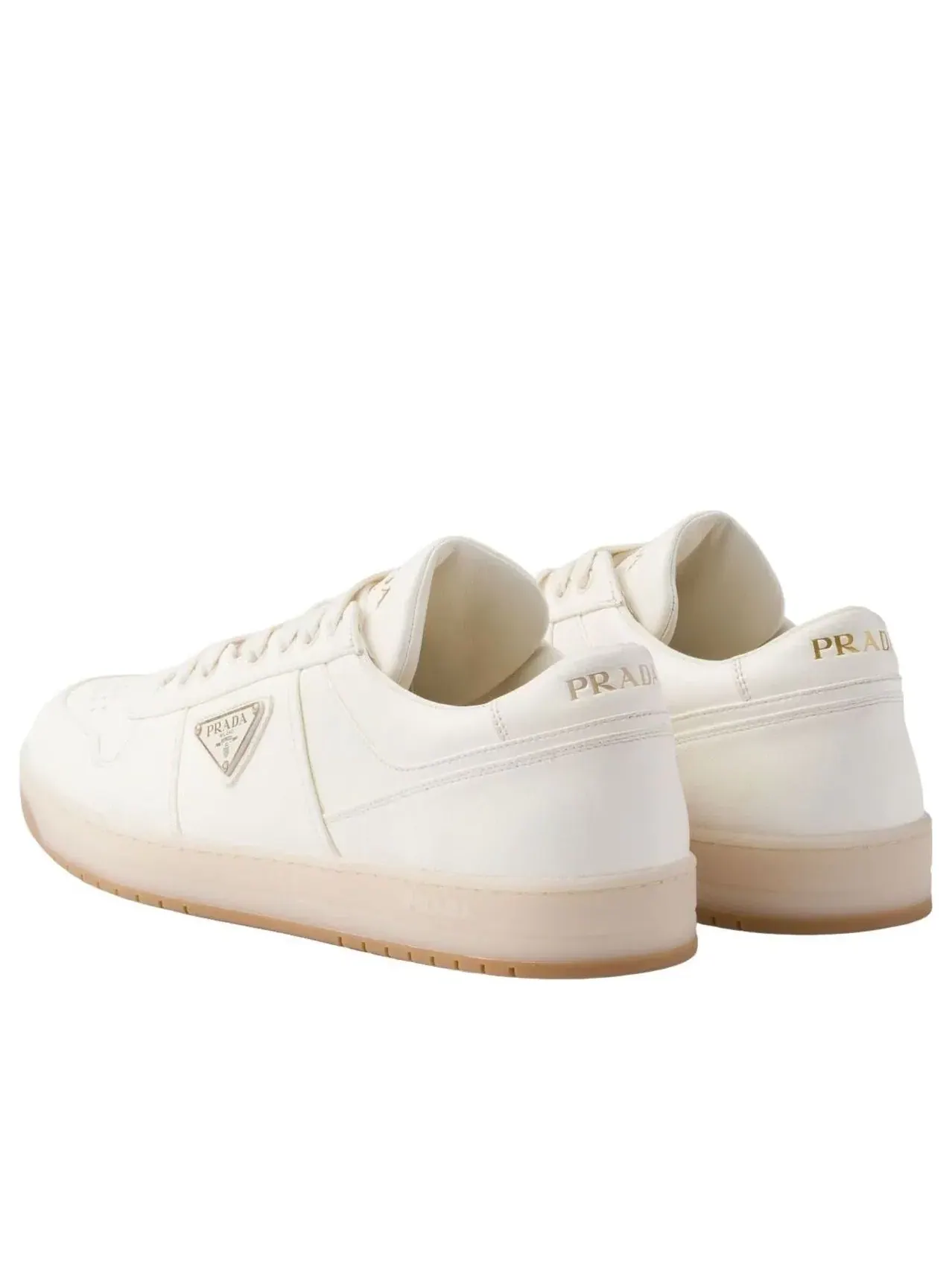 Кроссовки PRADA SS26 Downtown из кожи наппа — изображение 5 из 5, бежевый