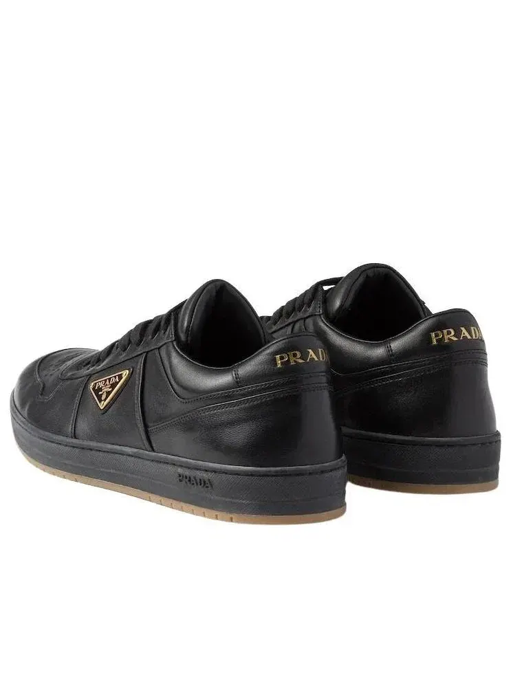 Кроссовки PRADA SS26 Downtown из кожи наппа — изображение 4 из 5, черный
