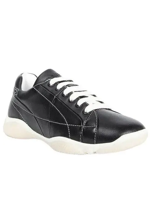 Кроссовки PRADA FS25 из кожи наппа — изображение 3 из 7, черный