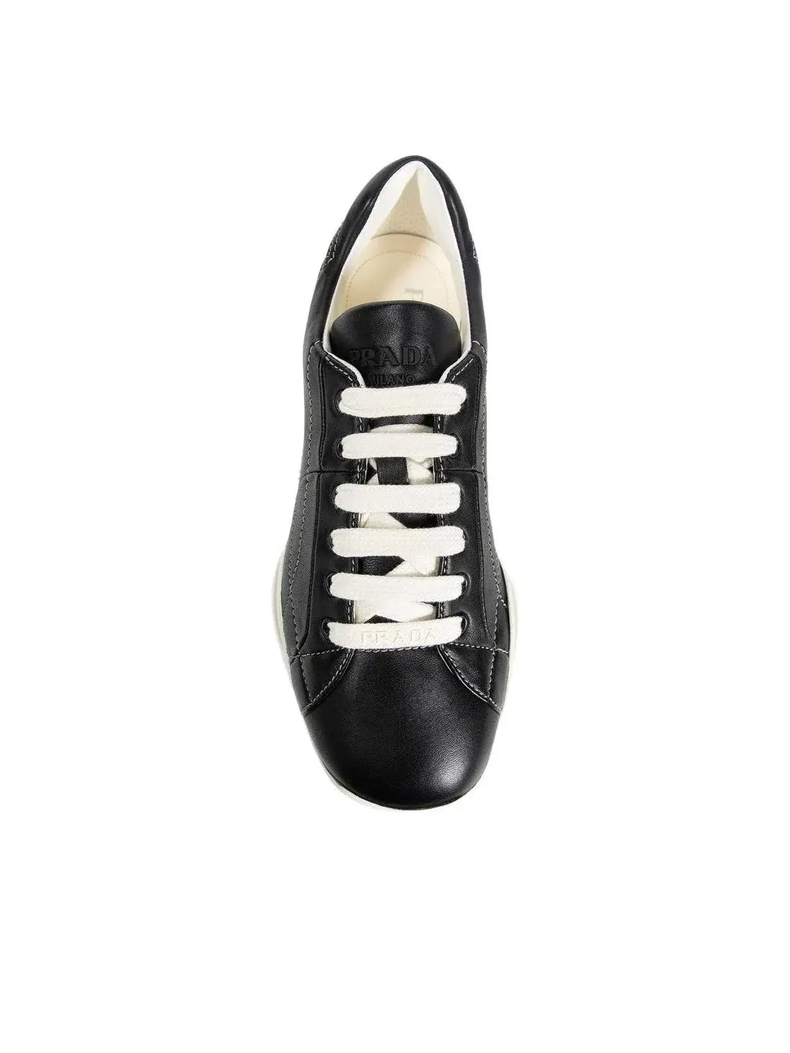 Кроссовки PRADA FS25 из кожи наппа — изображение 4 из 7, черный