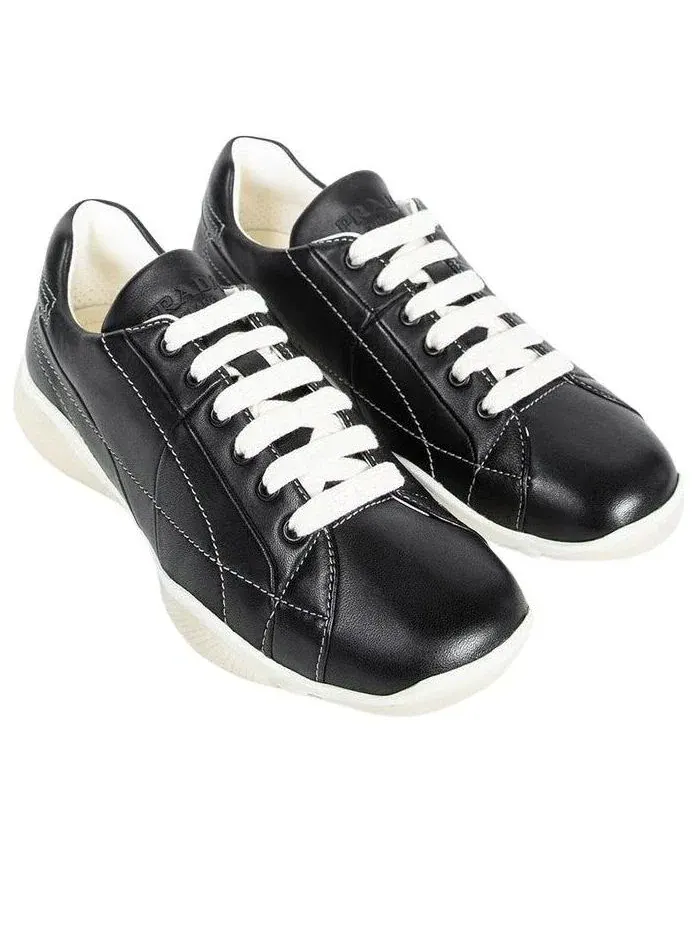 Кроссовки PRADA FS25 из кожи наппа — изображение 5 из 7, черный