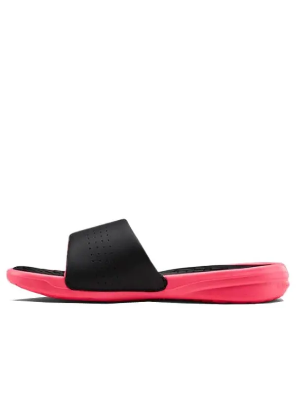 Тапочки playmaker fixed strap slide 'black pink' Under Armour