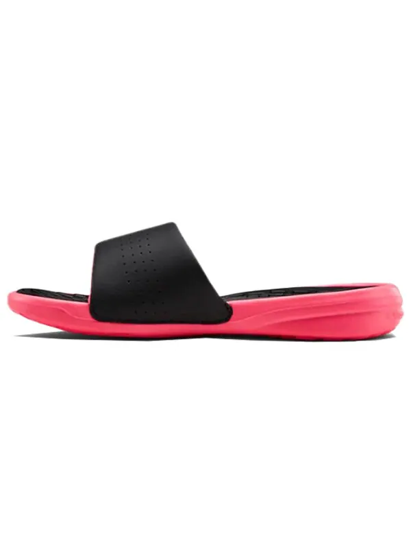 Тапочки playmaker fixed strap slide 'black pink' Under Armour — изображение 2 из 4, черный
