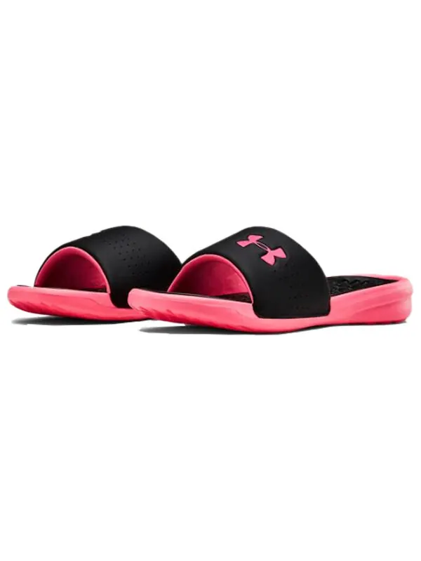 Тапочки playmaker fixed strap slide 'black pink' Under Armour — изображение 4 из 4, черный
