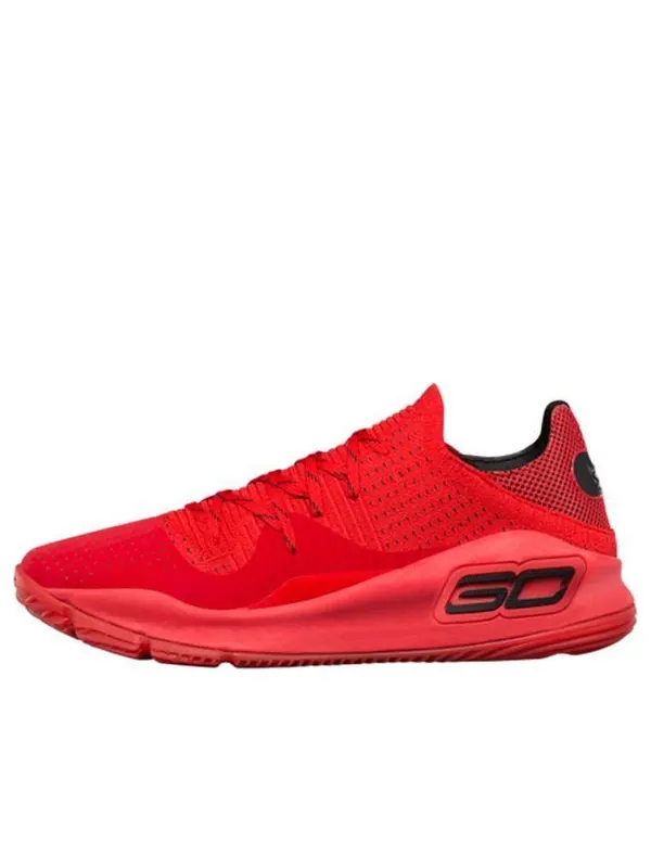 Кроссовки curry 4 low 'red' Under Armour — изображение 1 из 4, красный