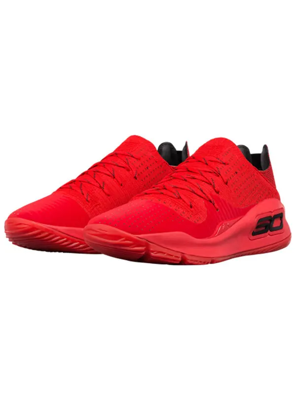 Кроссовки curry 4 low 'red' Under Armour — изображение 3 из 4, красный