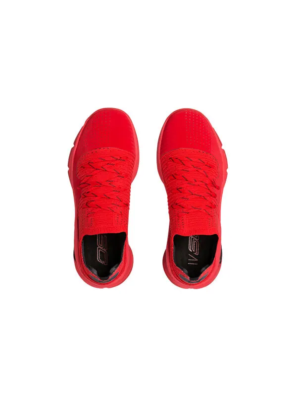 Кроссовки curry 4 low 'red' Under Armour — изображение 4 из 4, красный
