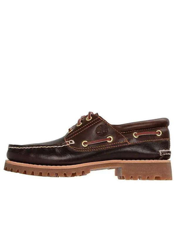 Кроссовки 3-eye lug handsewn boat shoe 'brown' Timberland — изображение 1 из 4, коричневый