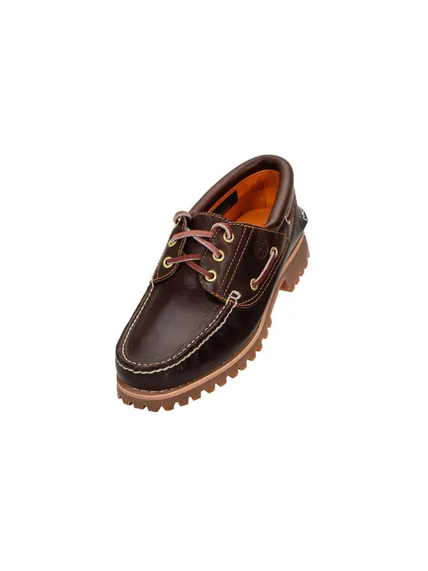 Кроссовки 3-eye lug handsewn boat shoe 'brown' Timberland — изображение 2 из 4, коричневый