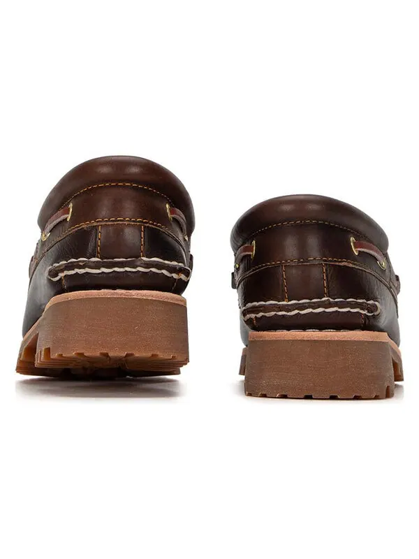 Кроссовки 3-eye lug handsewn boat shoe 'brown' Timberland — изображение 4 из 4, коричневый
