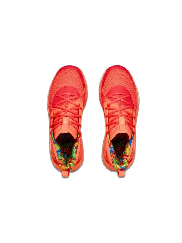 Кроссовки sour patch kids x curry 7 'peach plasma' Under Armour — изображение 4 из 4, красный