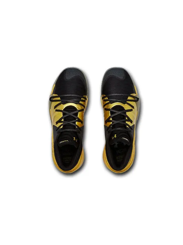 Кроссовки anatomix spawn low 'metallic gold' Under Armour — изображение 4 из 4, черный/золотистый