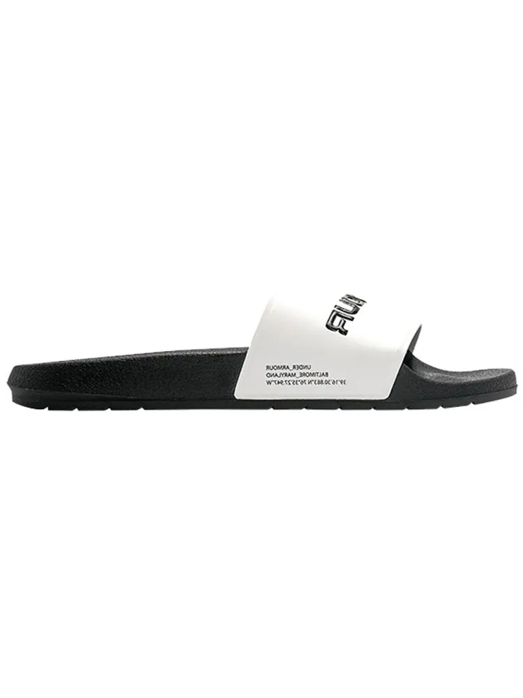 Шлепанцы Under Armour Core Remix Slides 'White Black' — изображение 2 из 5, черный