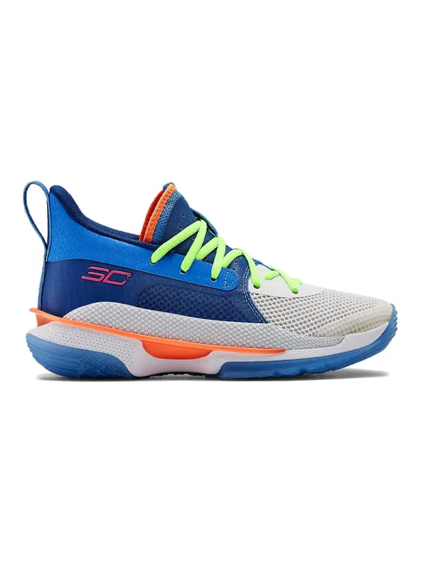 Кроссовки curry 7 big 'super soaker' Under Armour — изображение 2 из 4, синий