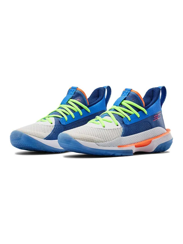 Кроссовки curry 7 big 'super soaker' Under Armour — изображение 3 из 4, синий