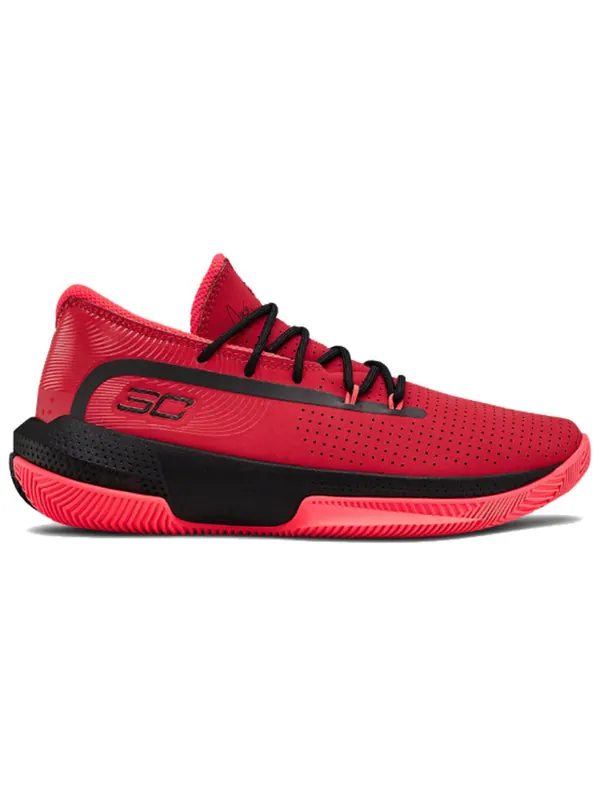 Кроссовки curry 3zer0 iii 'red' Under Armour — изображение 2 из 4, красный/черный