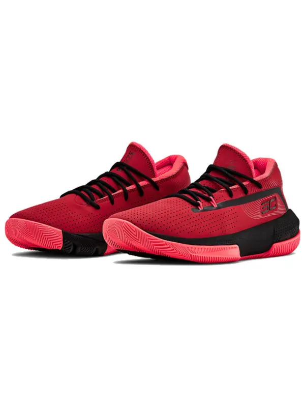 Кроссовки curry 3zer0 iii 'red' Under Armour — изображение 3 из 4, красный/черный