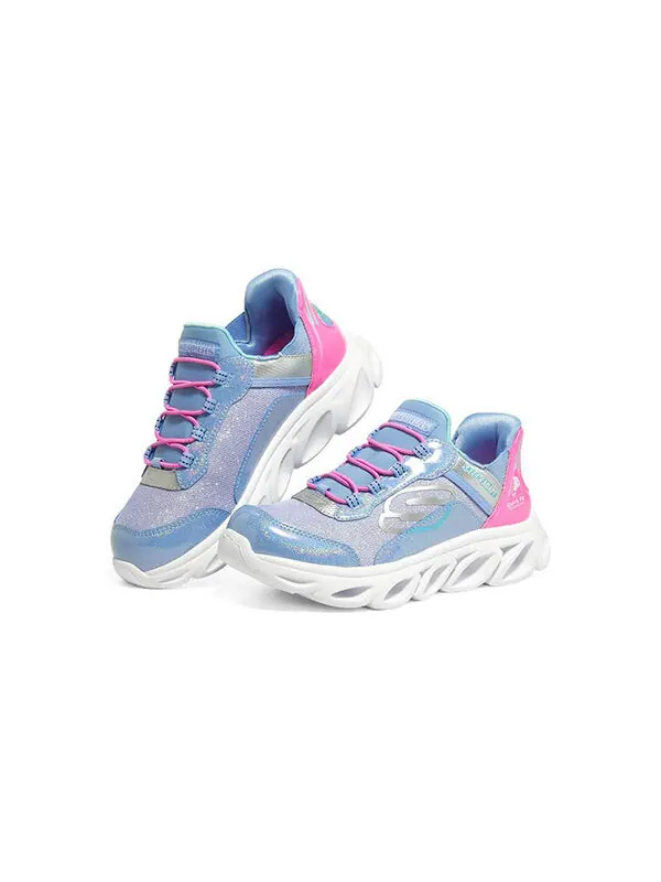 Кроссовки flex glide 'blue' Skechers — изображение 3 из 4, синий/розовый