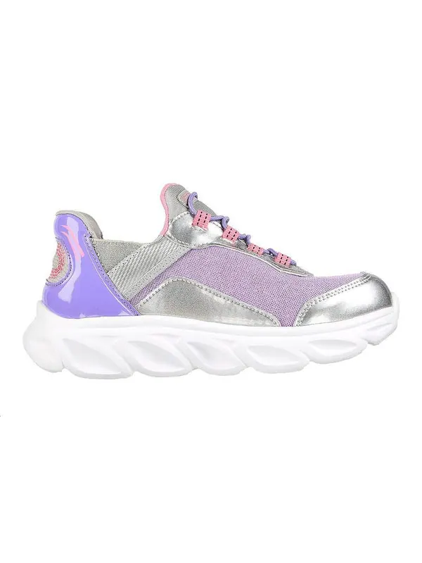 Кроссовки flex glide 'silver pink purple' Skechers — изображение 2 из 4