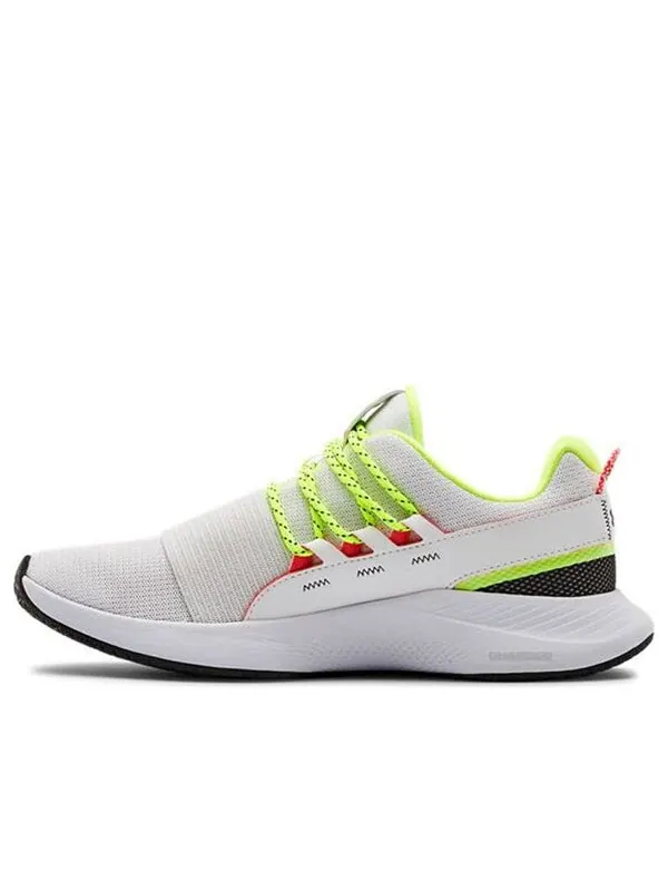 Кроссовки charged breathe lace running shoes white/green Under Armour — изображение 1 из 4, белый/зеленый