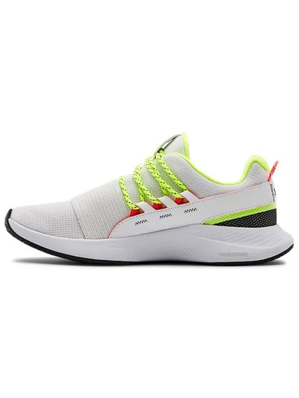 Кроссовки charged breathe lace running shoes white/green Under Armour — изображение 2 из 4, белый/зеленый