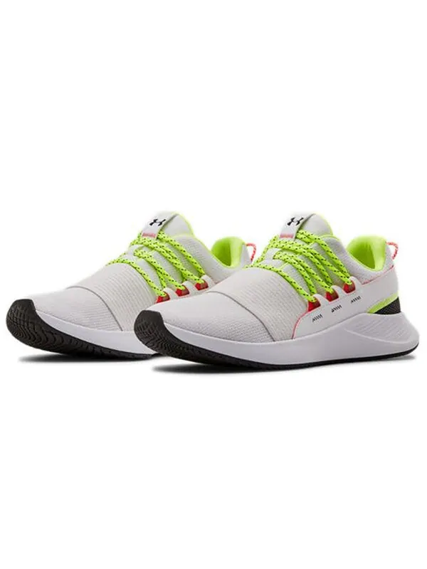 Кроссовки charged breathe lace running shoes white/green Under Armour — изображение 4 из 4, белый/зеленый