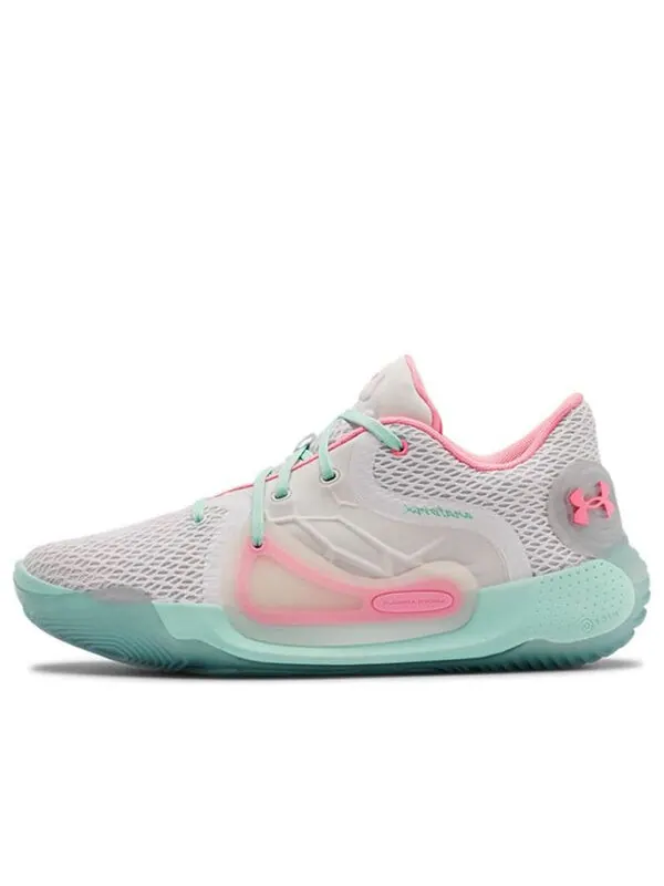 Кроссовки anatomix spawn 2 'white pink' Under Armour — изображение 1 из 4, белый/розовый/зеленый