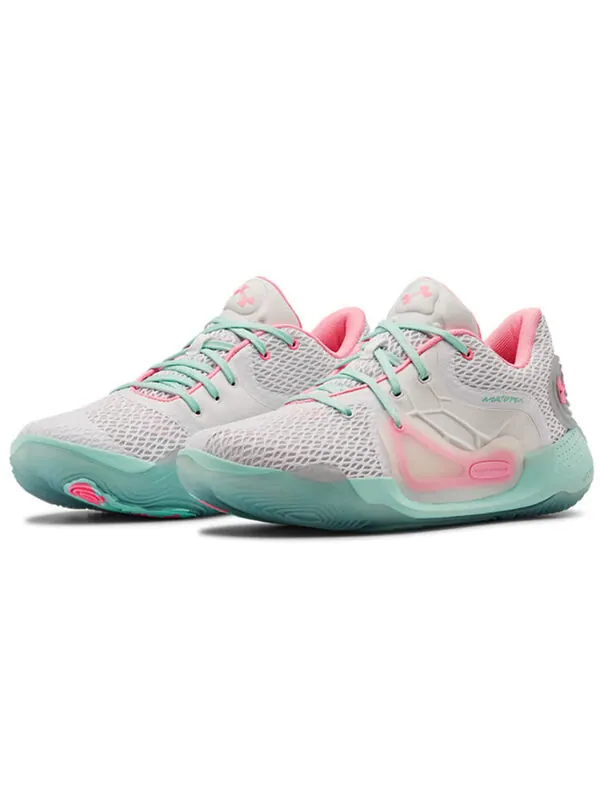 Кроссовки anatomix spawn 2 'white pink' Under Armour — изображение 3 из 4, белый/розовый/зеленый