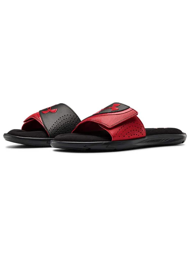 Шлепанцы Under Armour Ignite 6 Slides 'White Black' — изображение 3 из 5, красный