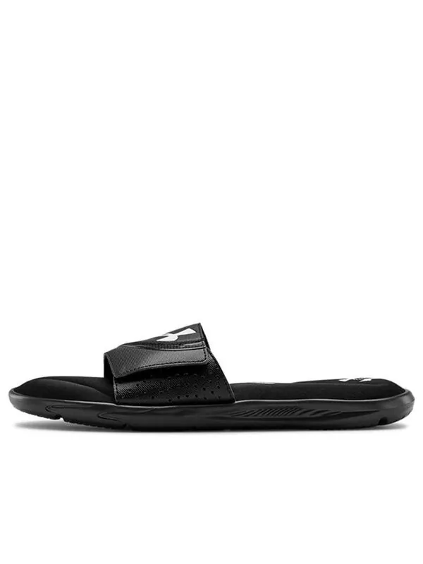 Тапочки ignite 6 slide 'black white' Under Armour