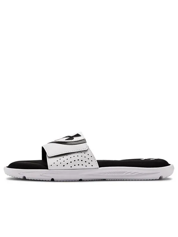 Тапочки ignite 6 slide 'white black' Under Armour