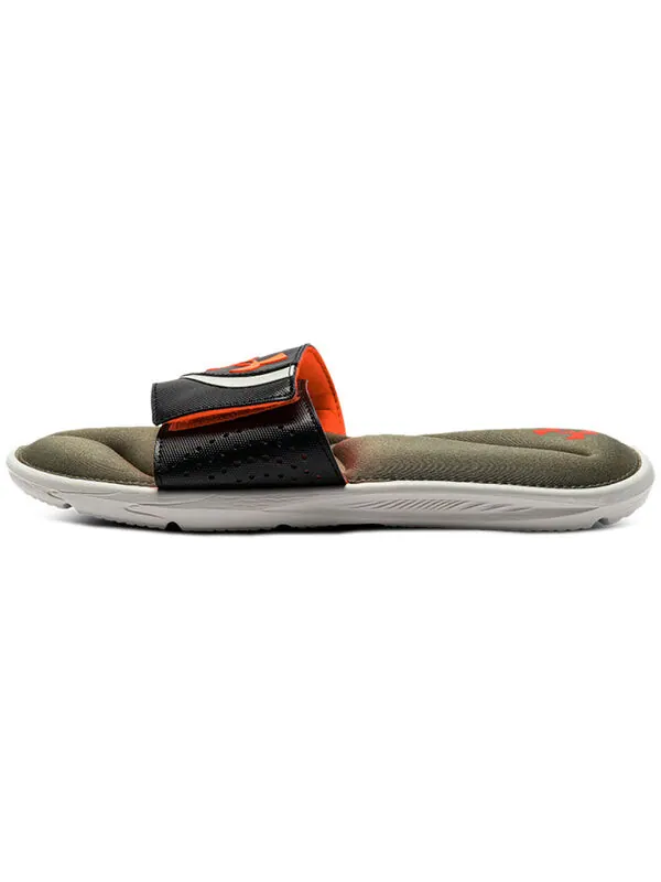 Тапочки ignite 6 slide 'jet grey stone' Under Armour — изображение 2 из 4, серый