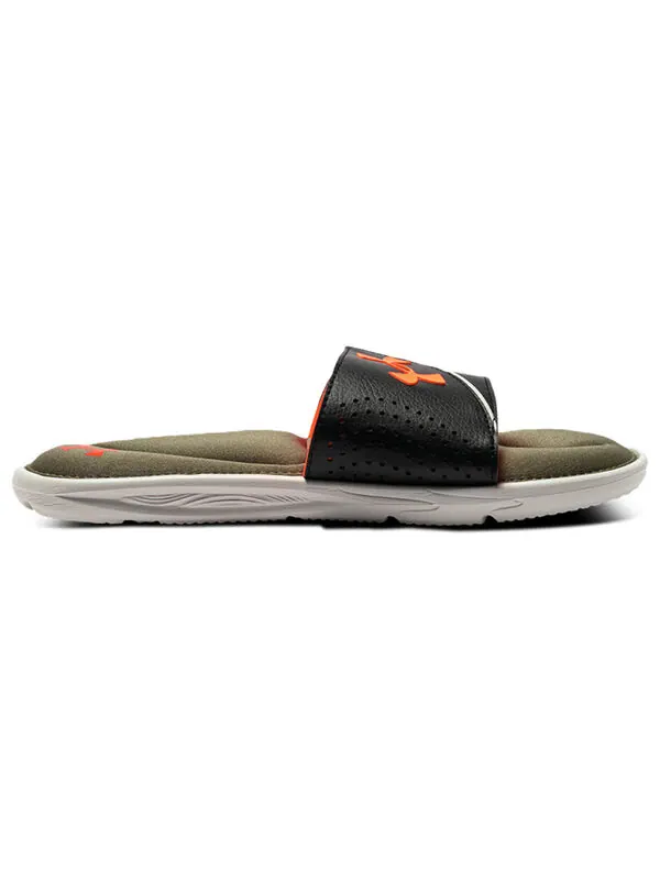 Тапочки ignite 6 slide 'jet grey stone' Under Armour — изображение 3 из 4, серый