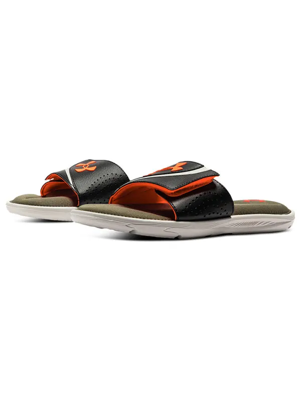 Тапочки ignite 6 slide 'jet grey stone' Under Armour — изображение 4 из 4, серый