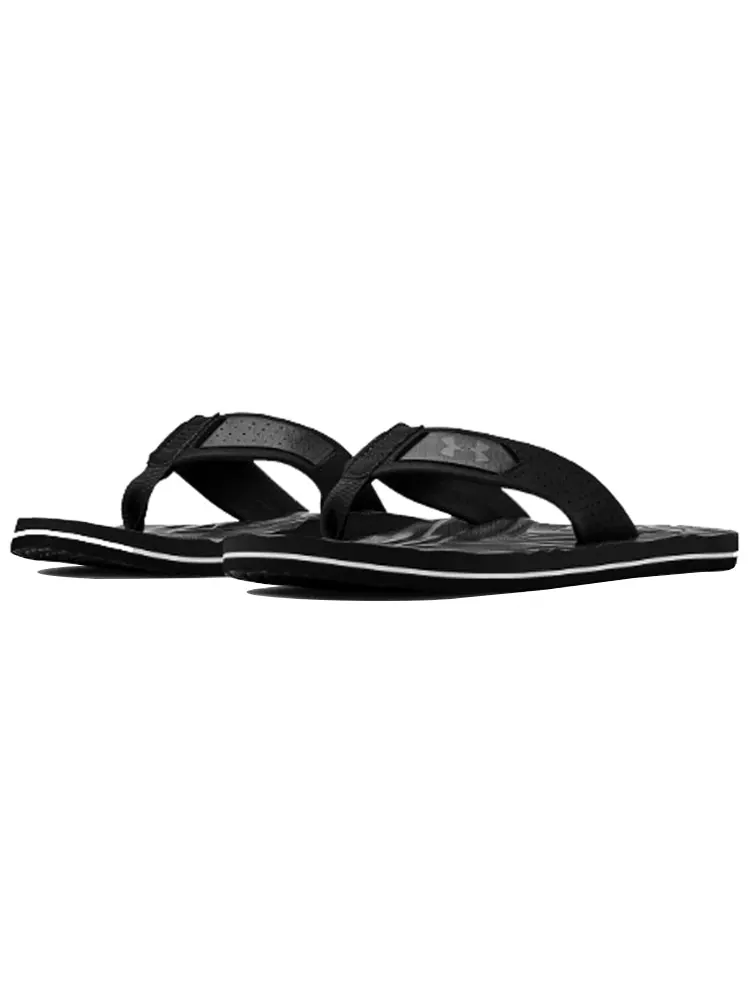 Шлепанцы Under Armour Marathon Key 4 Sandal 'Black Jet Grey' — изображение 3 из 5, черный