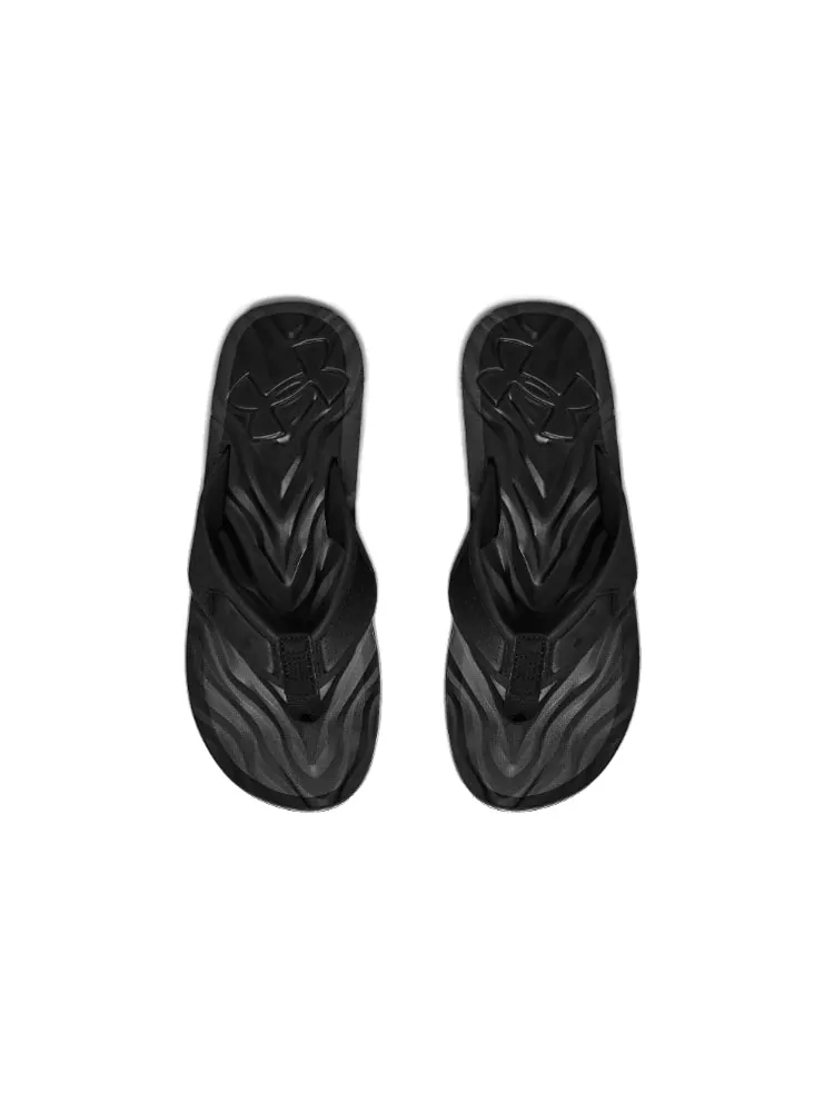 Шлепанцы Under Armour Marathon Key 4 Sandal 'Black Jet Grey' — изображение 4 из 5, черный