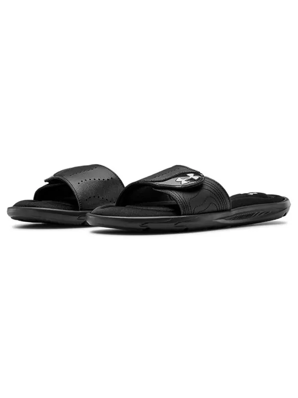 Тапочки ignite 9 slide 'black' Under Armour — изображение 3 из 4, черный
