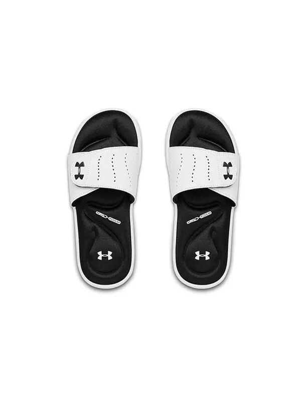 Тапочки ignite 9 slide 'white' Under Armour — изображение 2 из 2, белый