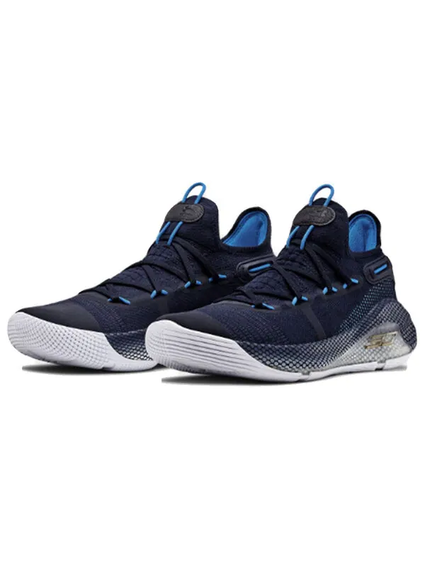 Кроссовки curry 6 team 'navy' Under Armour — изображение 3 из 4, синий