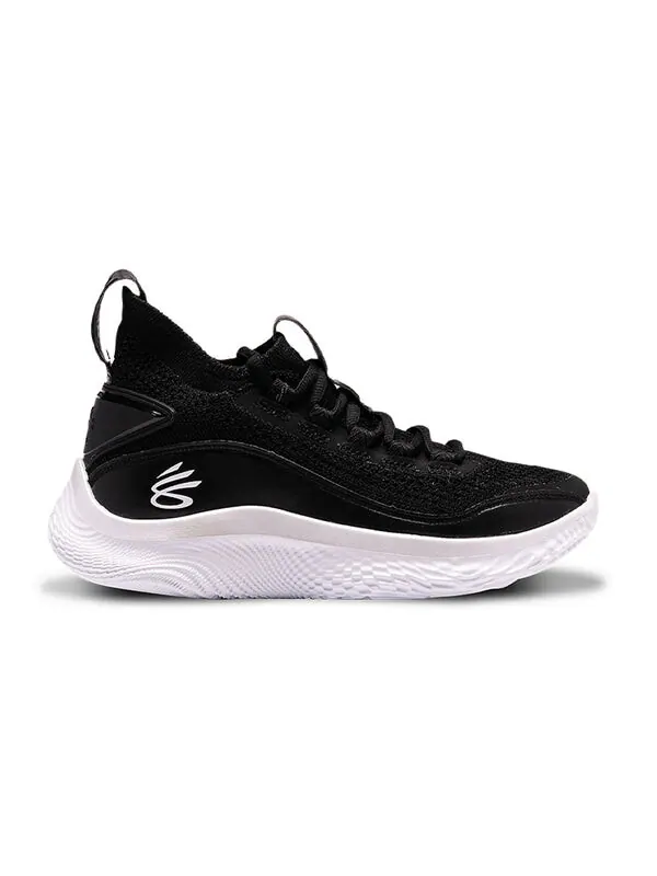 Кроссовки curry flow 8 'black white' Under Armour — изображение 2 из 4, черный