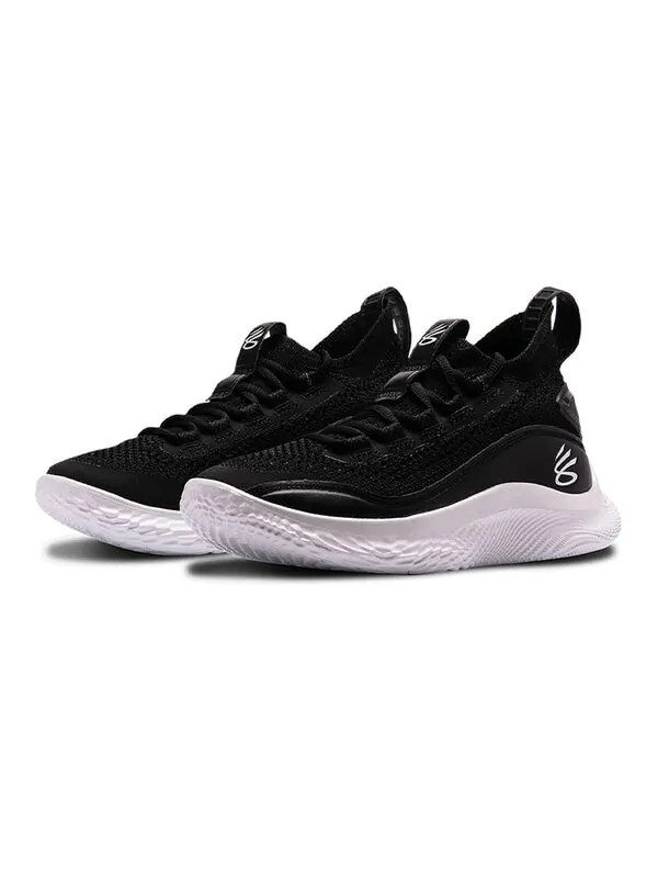 Кроссовки curry flow 8 'black white' Under Armour — изображение 3 из 4, черный