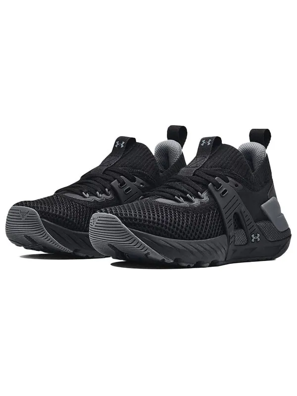 Кроссовки project rock 4 'black pitch grey' Under Armour — изображение 3 из 4, серый