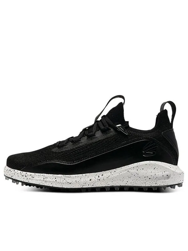 Кроссовки curry 8 golf spikeless 'black white' Under Armour — изображение 1 из 4, черный/белый