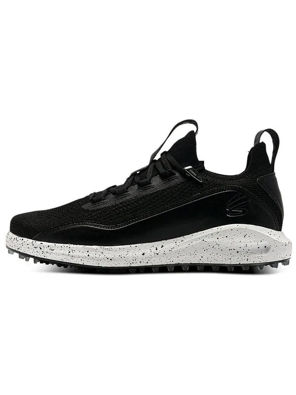 Кроссовки curry 8 golf spikeless 'black white' Under Armour — изображение 2 из 4, черный/белый