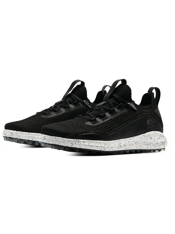 Кроссовки curry 8 golf spikeless 'black white' Under Armour — изображение 4 из 4, черный/белый