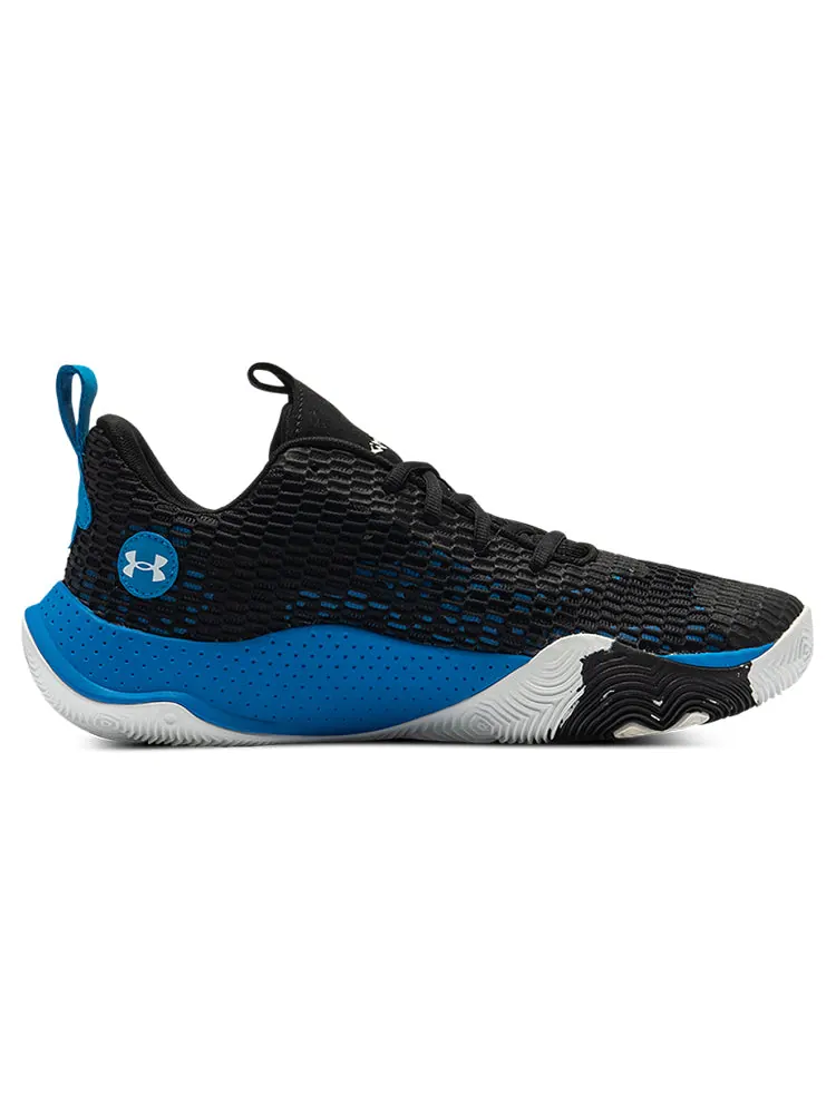 Кроссовки Under Armour Spawn 3 'Black Blue Circuit' 3023738-003 — изображение 2 из 4, черный синий