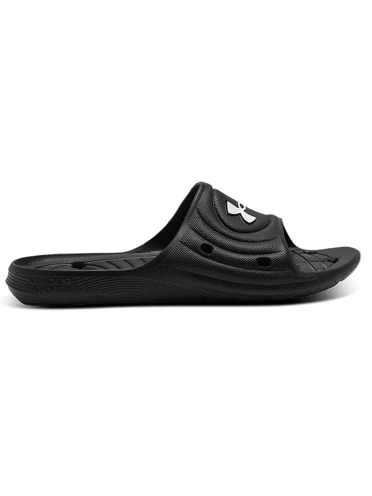 Шлепанцы Under Armour Locker 4 'Black White' — изображение 2 из 5, черный