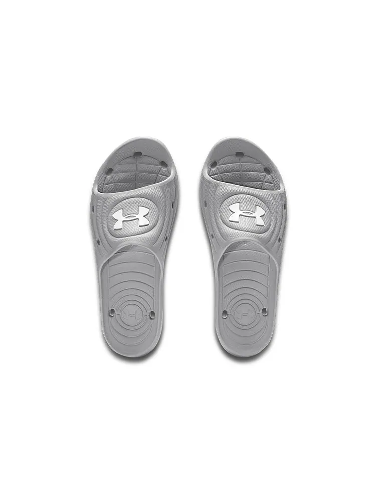 Шлепанцы Under Armour Locker 4 Slide 'Mod Grey' — изображение 4 из 5, серый